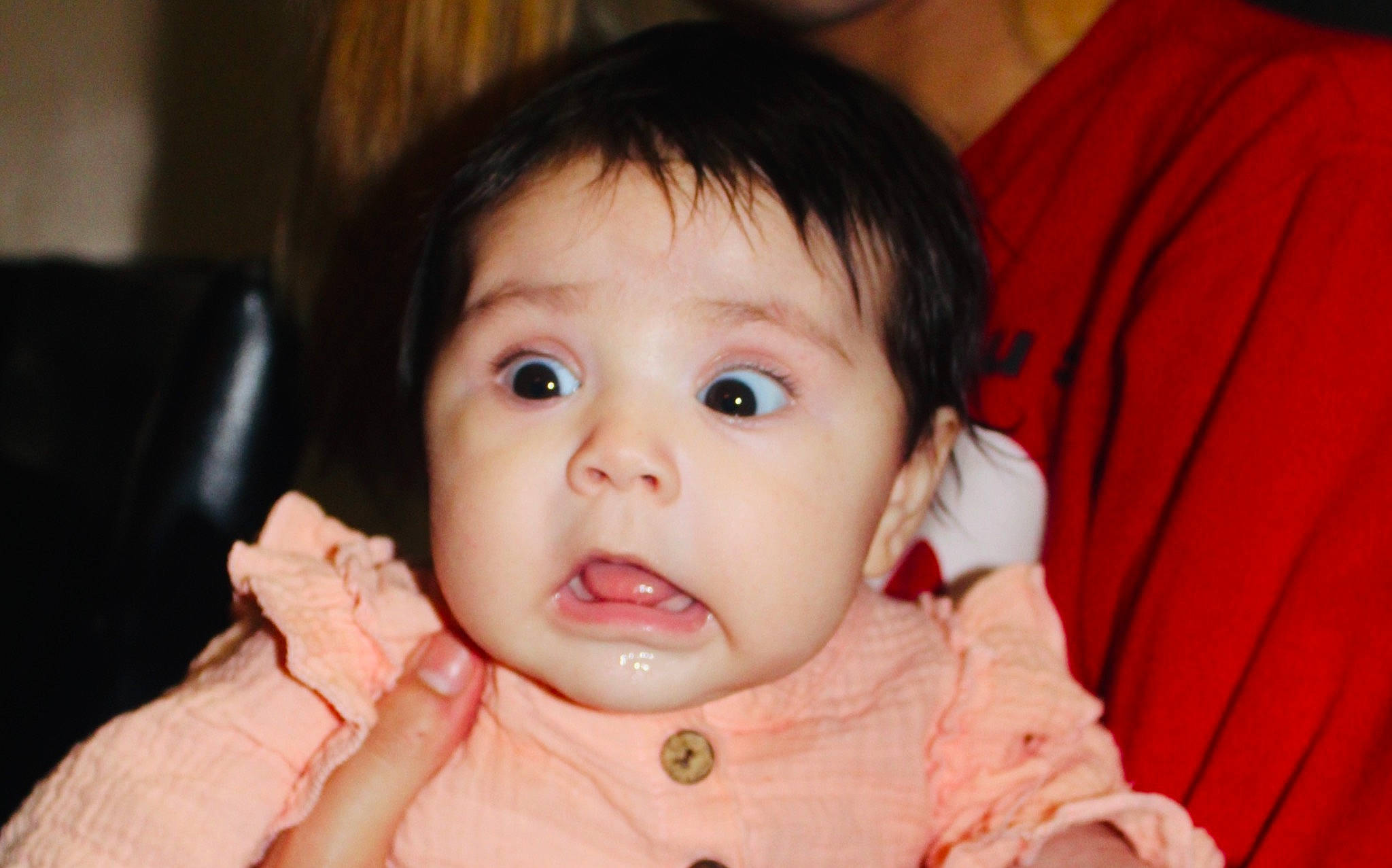 Mercedes joined the competition — help win amazing prizes! baby, baby_toddler_clothing, cheek, chin, ear, eyebrow, eyelash, finger, flash_photography, fun, gesture, happy, iris, lip, mouth, nose, person, skin, sleeve, smile