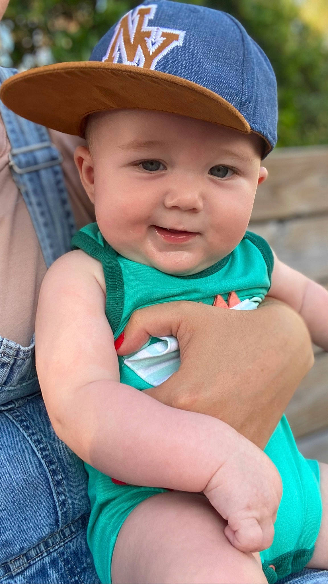 Matias joined the competition — help win amazing prizes! azure, baby, baby_toddler_clothing, blue, cap, chin, eye, face, facial_expression, finger, hand, happy, hat, headwear, human, lip, organ, person, photograph, skin