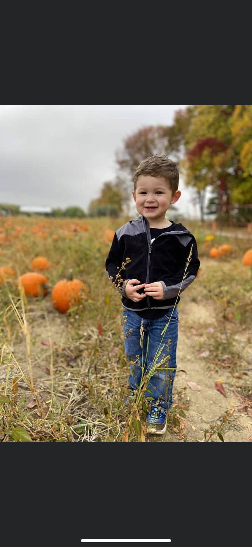 Caleb joined the competition — help win amazing prizes! agriculture, calabaza, clothing, cucurbita, face, facial_expression, grass, grass_family, grassland, happy, joy, landscape, meadow, natural_landscape, people_in_nature, person, plant, pumpkin, smile, squash