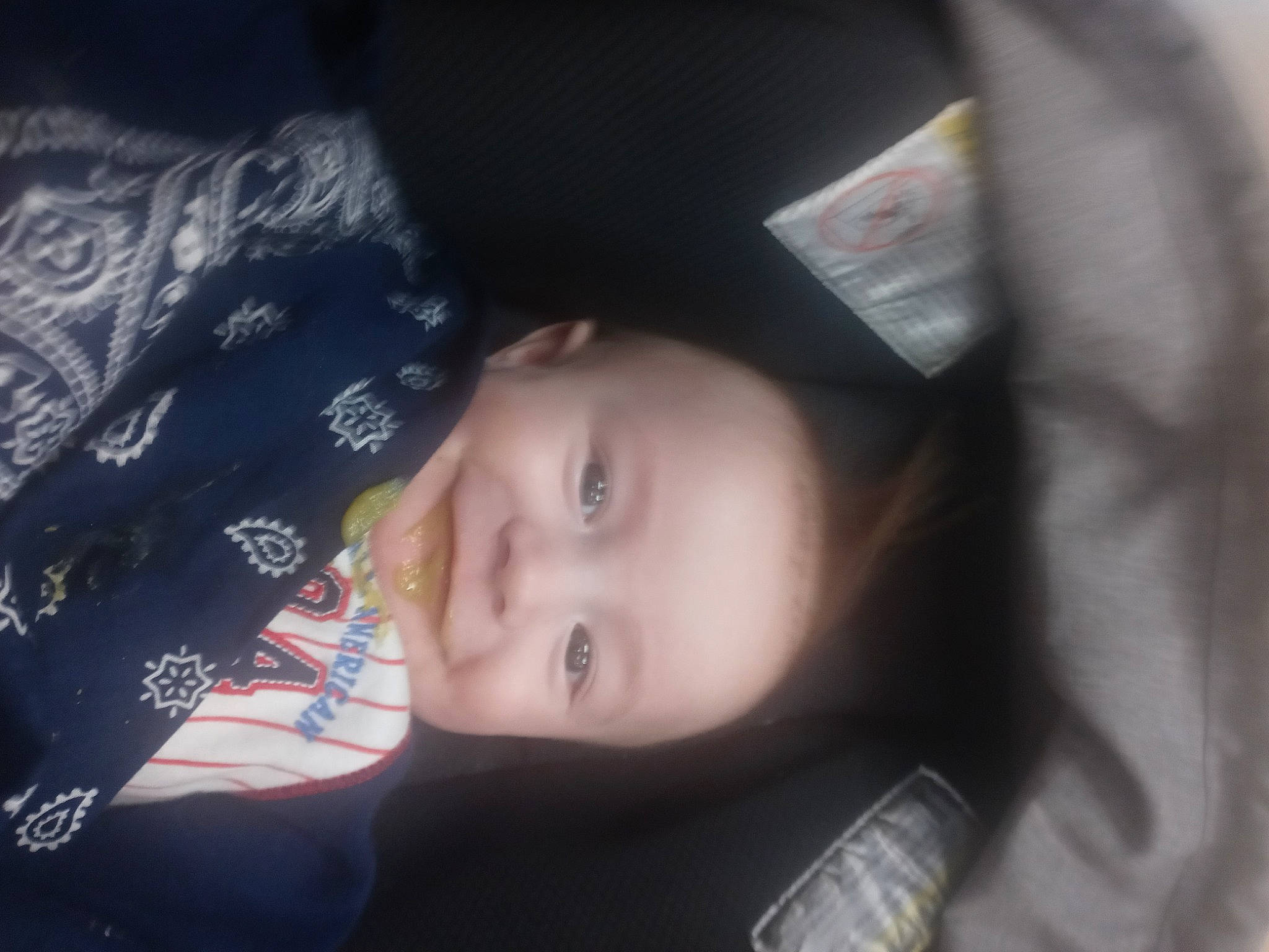 Jayson is registered to the contest to win money with this photo: baby, black_hair, car_seat, cheek, child, cloud, ear, electric_blue, eyelash, flash_photography, happy, iris, jaw, joy, lip, neck, nose, person, sky, smile