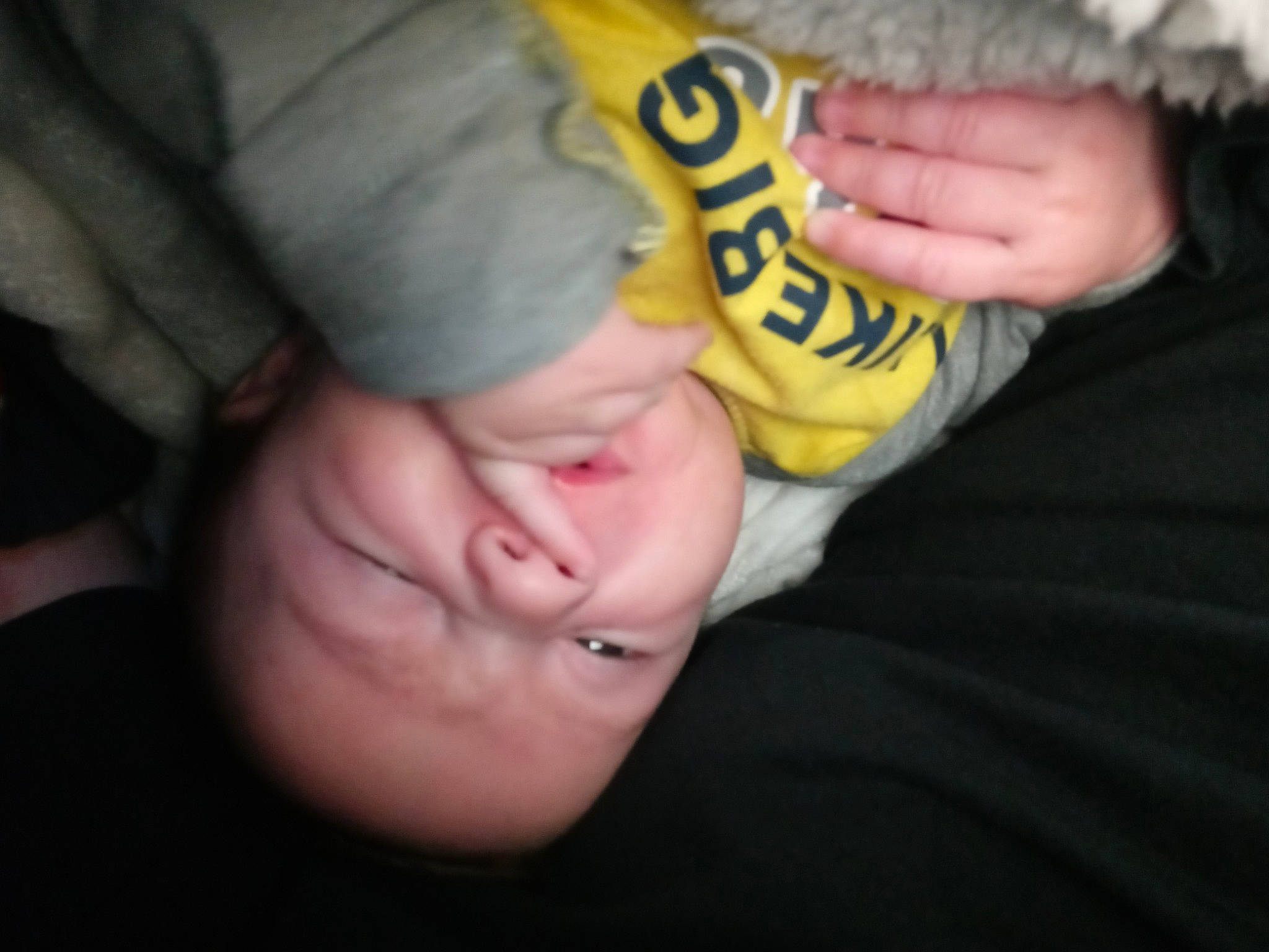 Jayson is registered to the contest to win money with this photo: arm, baby, baby_toddler_clothing, cap, cheek, child, ear, eye, eyebrow, finger, gesture, happy, hat, nail, nose, person, sitting, sleeve, thumb, toddler