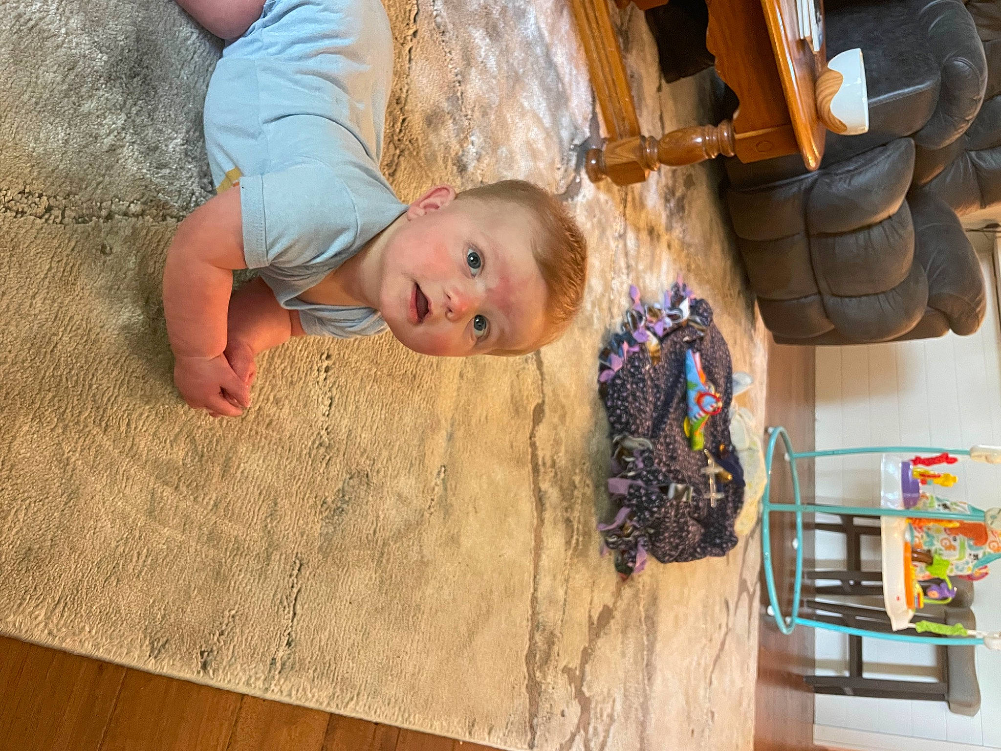 Arthur is registered to the contest to win money with this photo: baby, baby_toddler_clothing, child, floor, flooring, fun, happy, hardwood, leisure, pattern, person, play, room, sitting, smile, toddler, tree, wood, wood_flooring, wood_stain