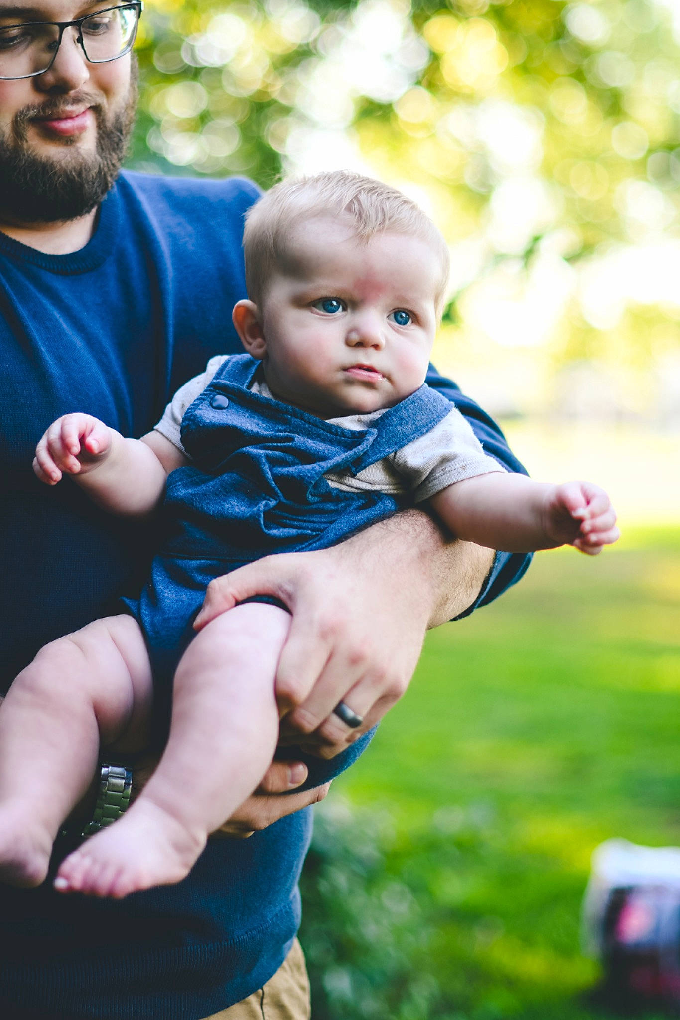 Arthur joined the competition — help win amazing prizes! baby, baby_toddler_clothing, beard, blue, child, electric_blue, face, flash_photography, fun, gesture, grass, hand, happy, hat, interaction, leisure, people_in_nature, person, sitting, smile