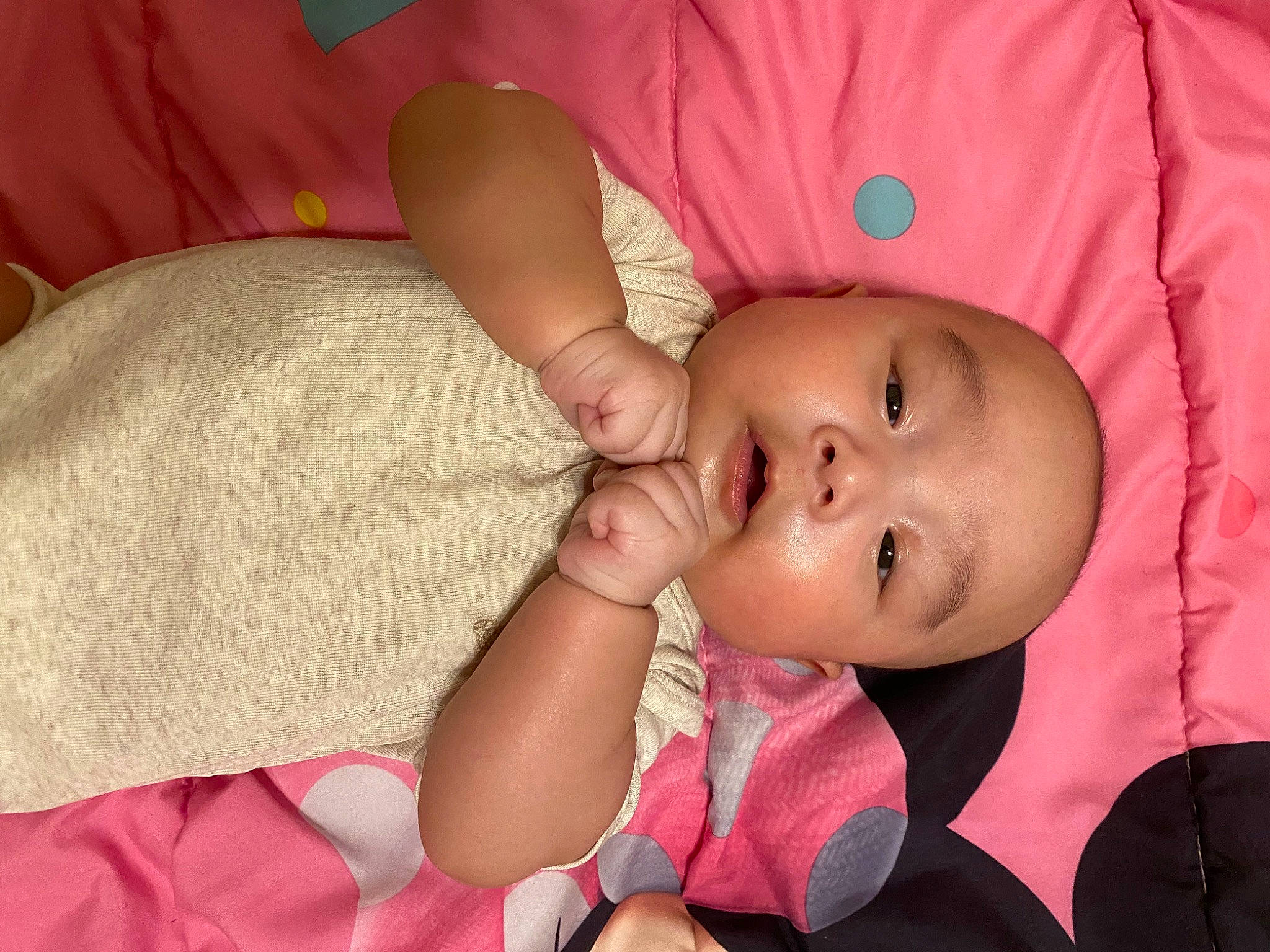 Kenzo joined the competition — help win amazing prizes! arm, baby, baby_toddler_clothing, cheek, comfort, ear, eye, eyelash, face, finger, gesture, hand, head, human_body, iris, lip, mouth, nose, person, pink