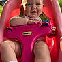 baby, car, child, childhood, forest, fun, grass, happy, house, nature, outdoor, person, pink_swing, play, seat, smiling, socks, summer, sunlight, swing