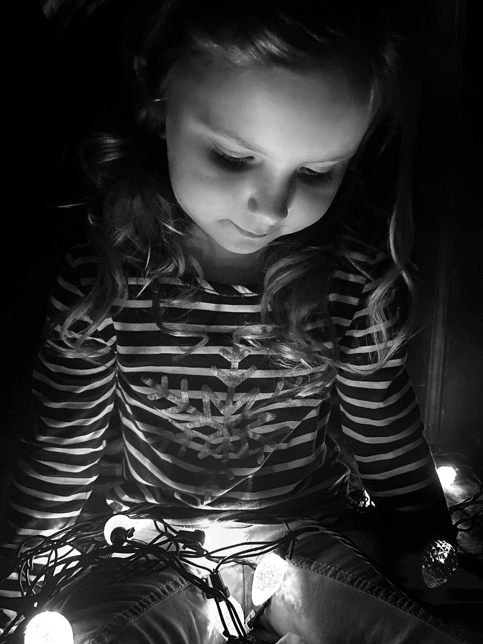 Callie joined the competition — help win amazing prizes! beauty, black, black_and_white, child, cool, darkness, entertainment, eye, flash_photography, hairstyle, head, human, light, monochrome, monochrome_photography, organ, person, photograph, style, toddler