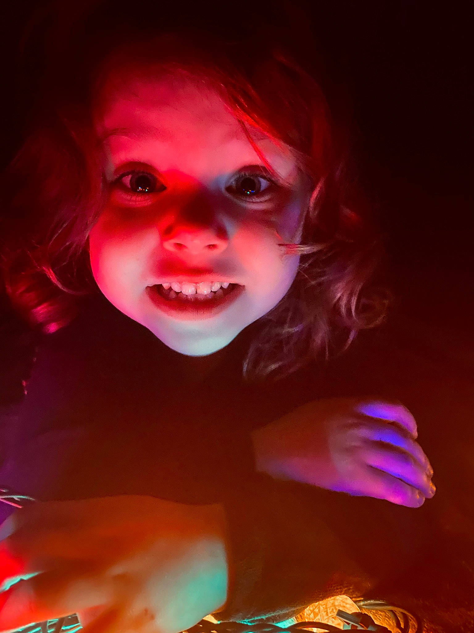 Sarah is registered to the contest to win money with this photo: art, baby, baby_toddler_clothing, beauty, cheek, child, darkness, eyelash, flash_photography, fun, happy, human, iris, lip, magenta, mouth, nose, organ, person, smile