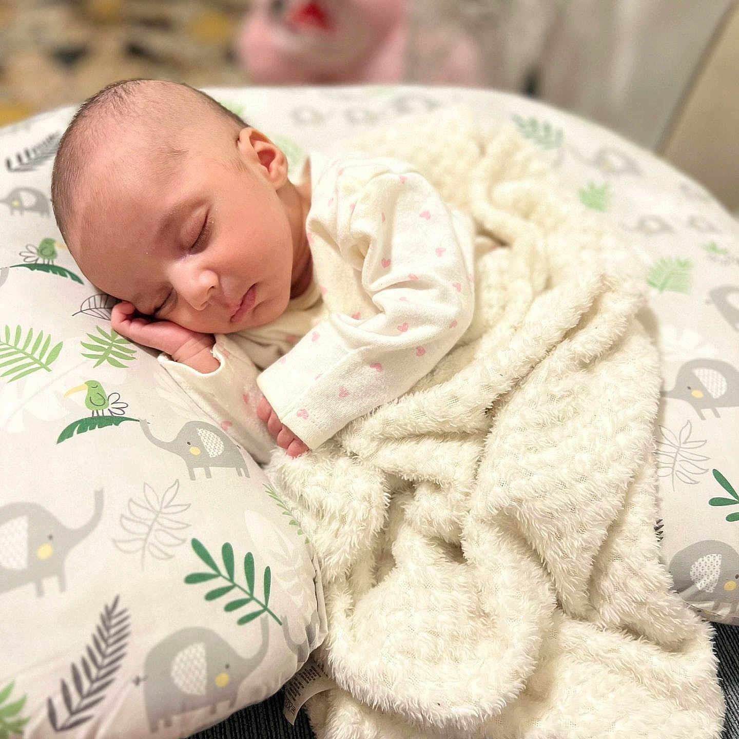 Aisha joined the competition — help win amazing prizes! baby, blanket, cushion, face, head, homedecor, newborn, person, photography, portrait, quilt, sleeping, towel, yawning