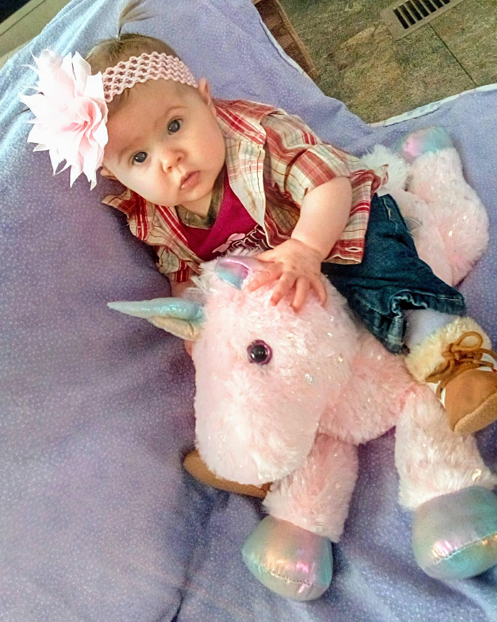 Nevaeh is registered to the contest to win money with this photo: baby, child, costume, doll, headwear, person, pink, play, stuffed_toy, toddler, toy