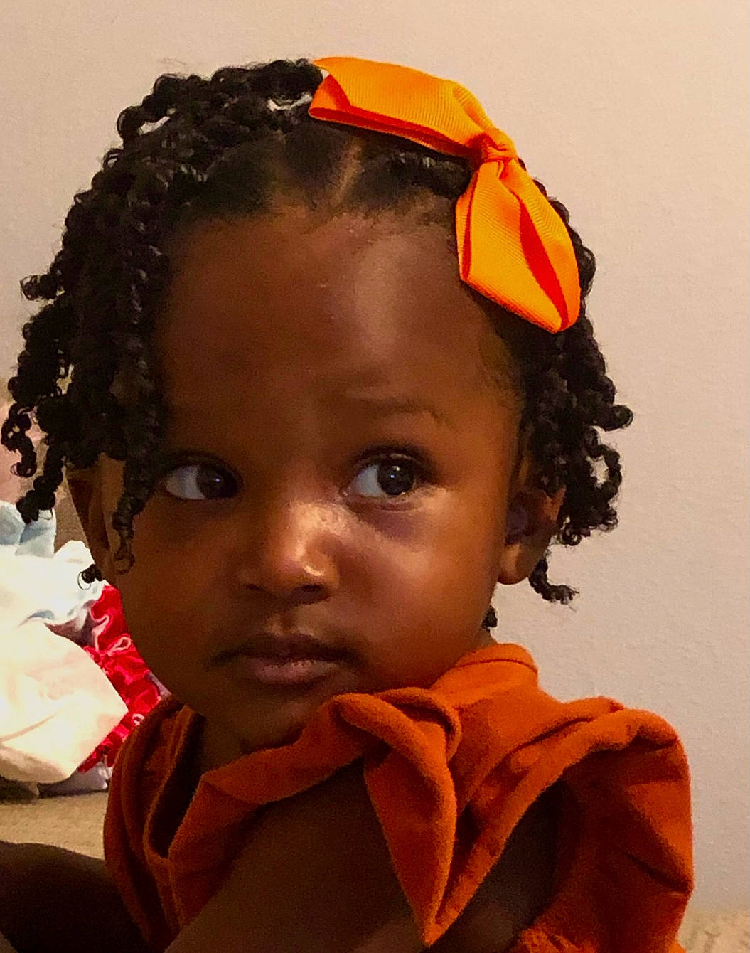 Vanya is registered to the contest to win money with this photo: beauty, black_hair, cheek, child, chin, ear, eye, eyebrow, eyelash, forehead, happy, headgear, headpiece, iris, jewellery, jheri_curl, lip, neck, nose, person