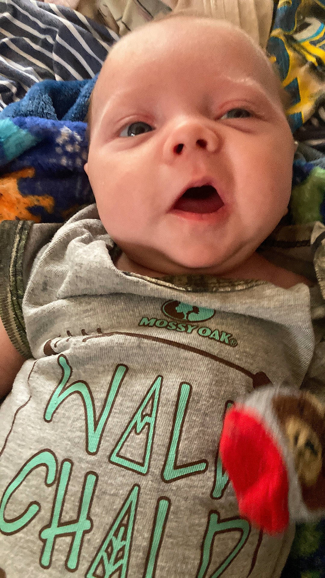 Easton joined the competition — help win amazing prizes! baby, baby_toddler_clothing, cheek, chin, cool, eye, facial_expression, forehead, happy, head, human, iris, mouth, nose, organ, person, skin, sleeve, smile, textile