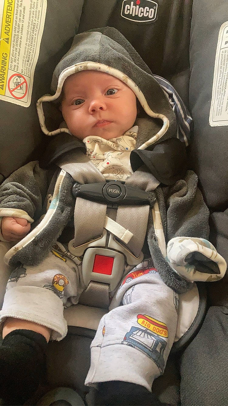 Easton joined the competition — help win amazing prizes! auto_part, baby, baby_carriage, baby_products, cap, car_seat, carmine, child, comfort, gesture, headwear, person, personal_protective_equipment, photograph, product, seat_belt, service, sitting, sports_gear, thumb