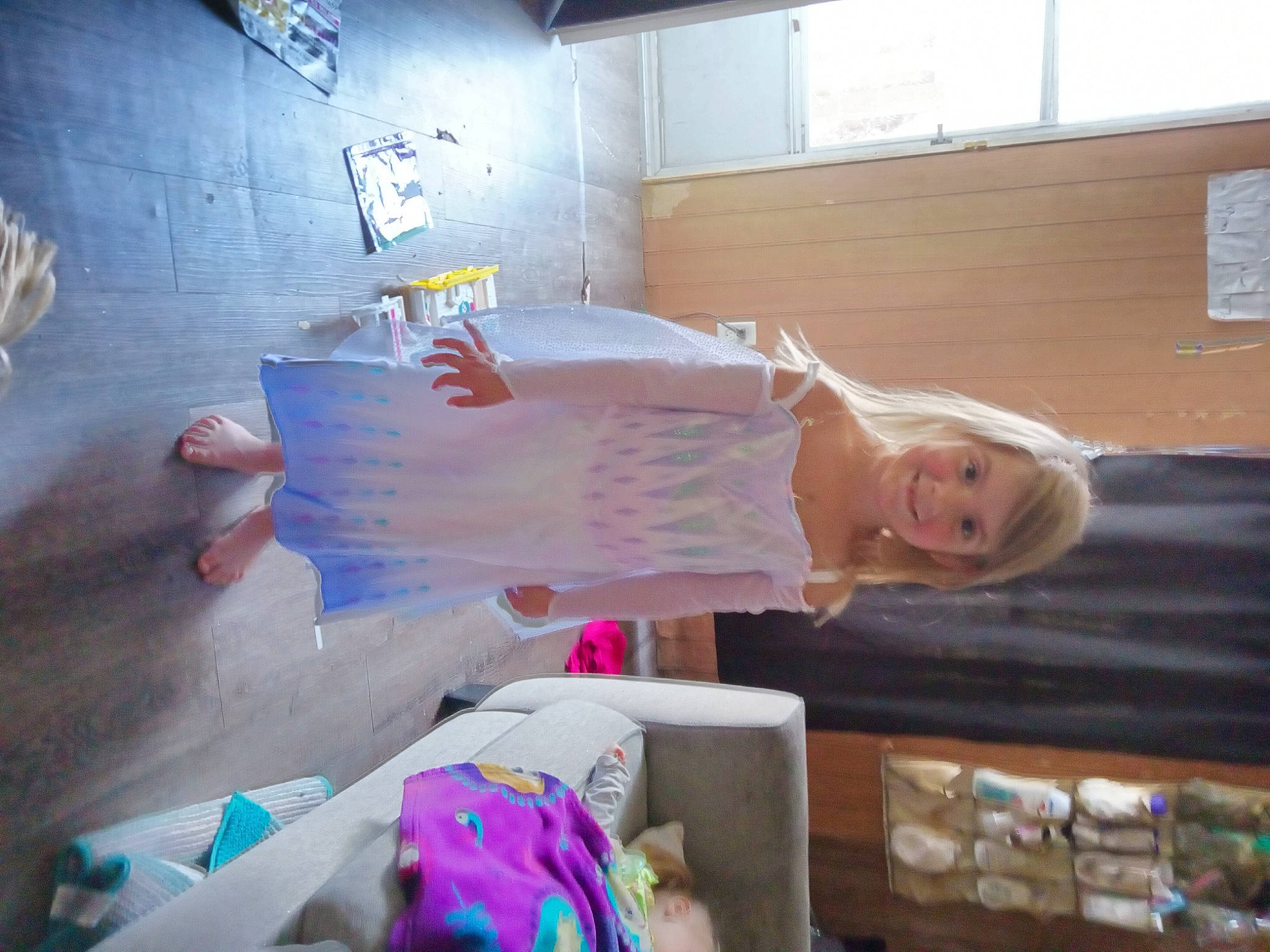 Brylee joined the competition — help win amazing prizes! child, flooring, fun, gesture, joy, person, plastic, room, smile, t_shirt, thumb, toddler, visual_arts, window, wood