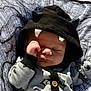 Everett joined the competition — help win amazing prizes! baby, infant, sleeping, hoodie, bat_theme, ears, fangs, blanket, spiderweb, black, white, sunlight, cute, costume, child, peaceful, outdoor, clothing, portrait, resting
