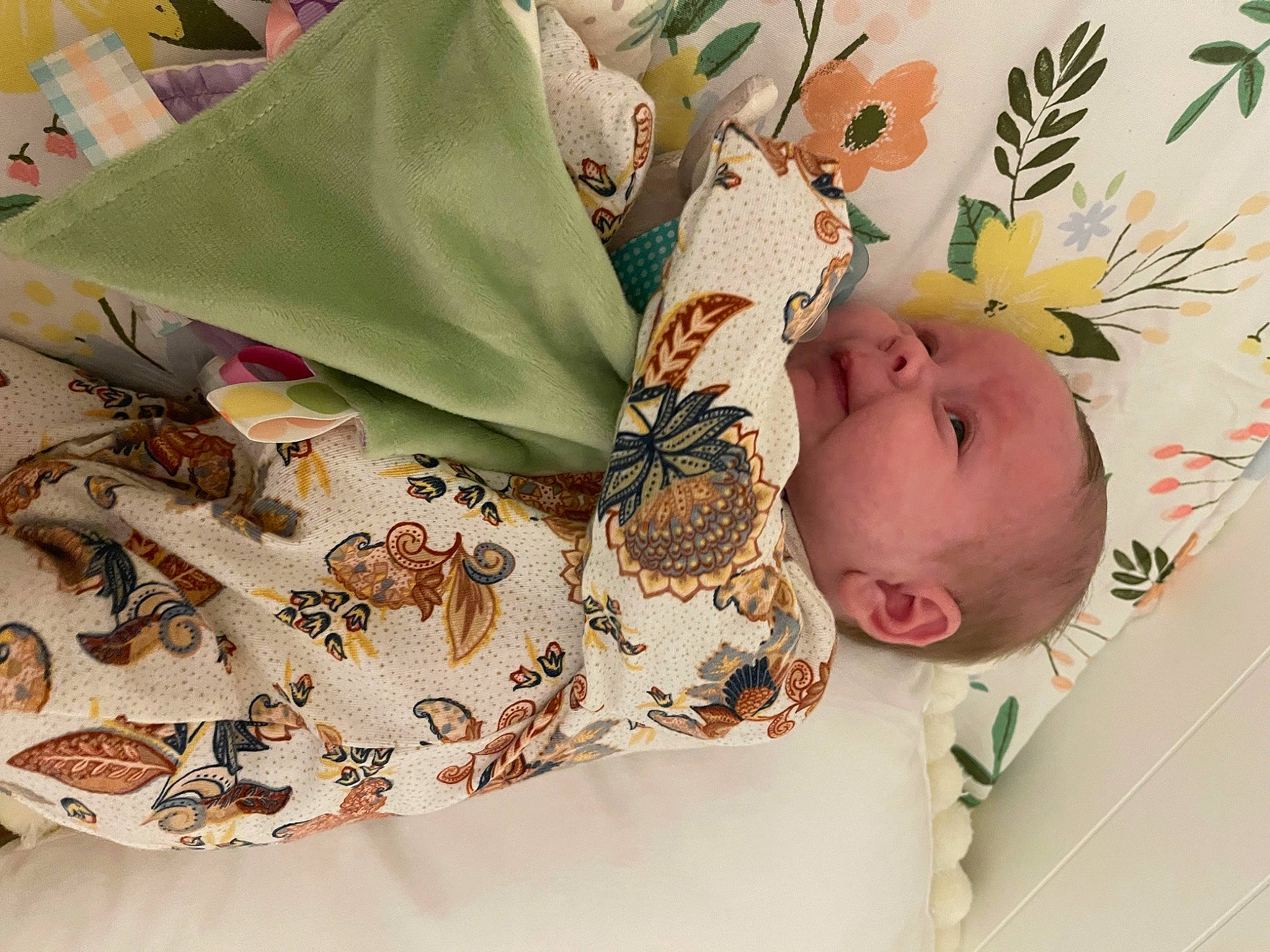 Willow joined the competition — help win amazing prizes! baby, baby_products, baby_safety, baby_toddler_clothing, baby_toys, bed, bedding, brown, child, creative_arts, fashion_accessory, leaf, linens, pattern, person, pink, product, room, textile, toddler