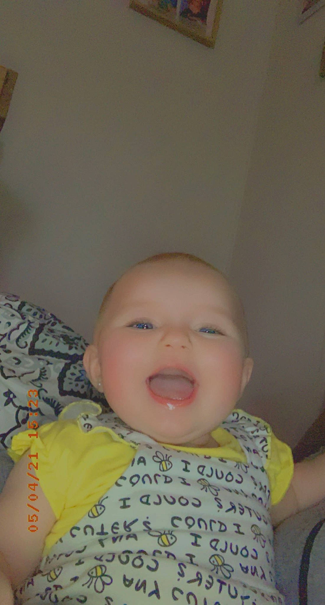 Madalyn joined the competition — help win amazing prizes! baby, baby_laughing, baby_products, baby_toddler_clothing, cheek, child, comfort, eye, eyebrow, eyelash, fun, happy, iris, lip, mouth, nose, person, sleeve, smile, toddler