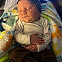 William is registered to the contest to win money with this photo: baby, sleeping, hat, blanket, clothing, infant, child, cozy, hands, peaceful, cute, soft_lighting, portrait, indoor, resting, warm, comfort, closeup, newborn, toddler