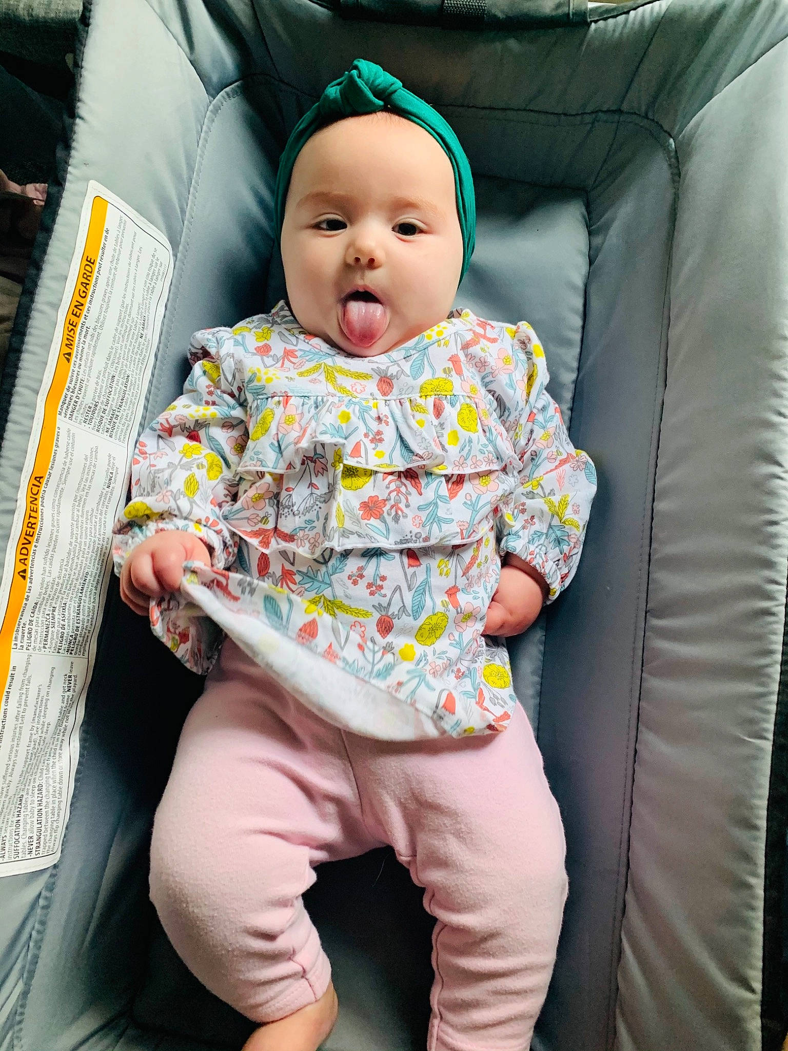 Olive joined the competition — help win amazing prizes! baby, baby_in_car_seat, baby_products, car_seat, child, headwear, person, product, sitting, skin, smile, toddler