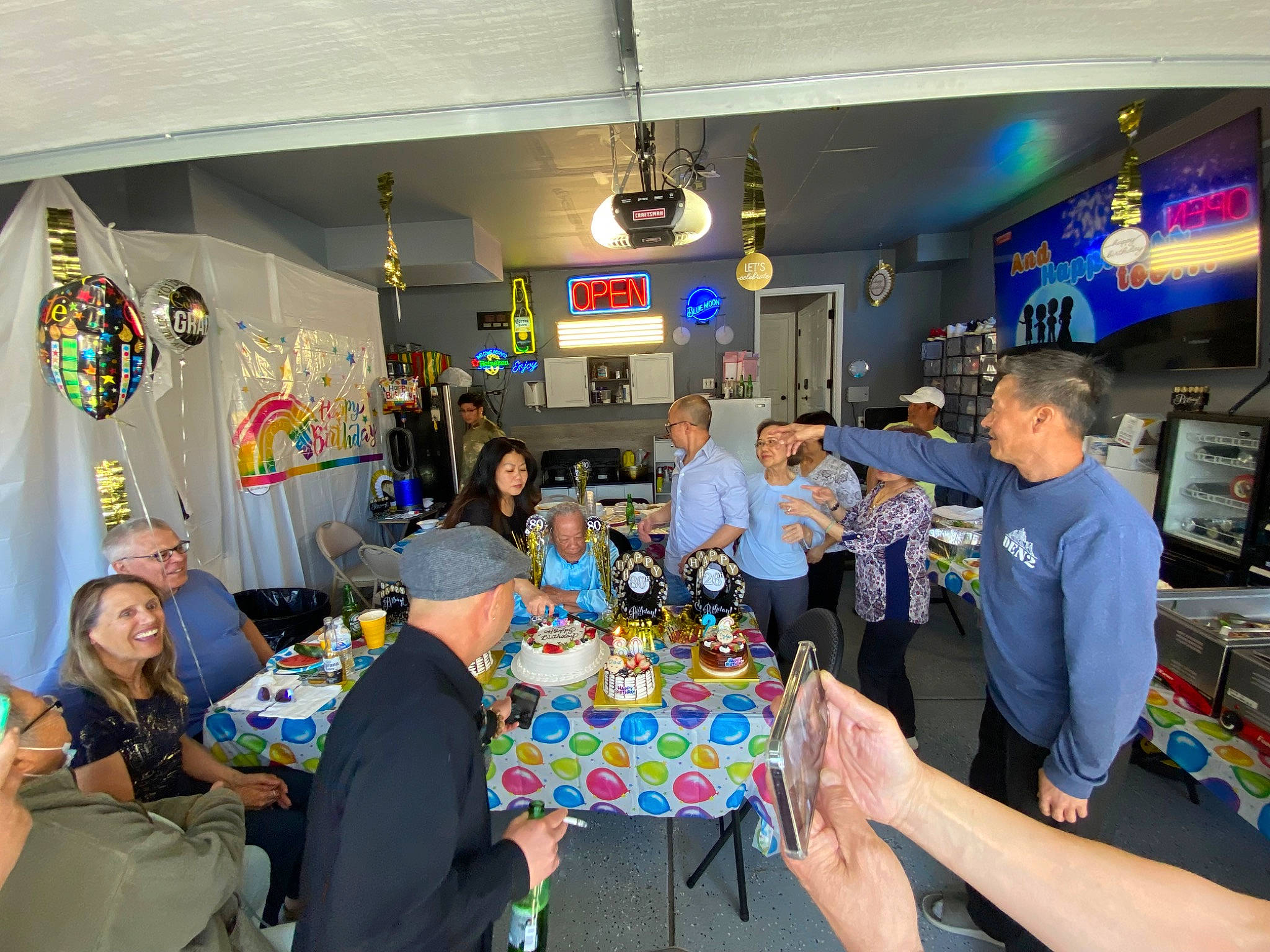 Mirra is registered to the contest to win money with this photo: chair, competition_event, crowd, customer, employment, event, fun, hat, job, joy, leisure, lunch, meal, party, person, recreation, room, sharing, suit, t_shirt