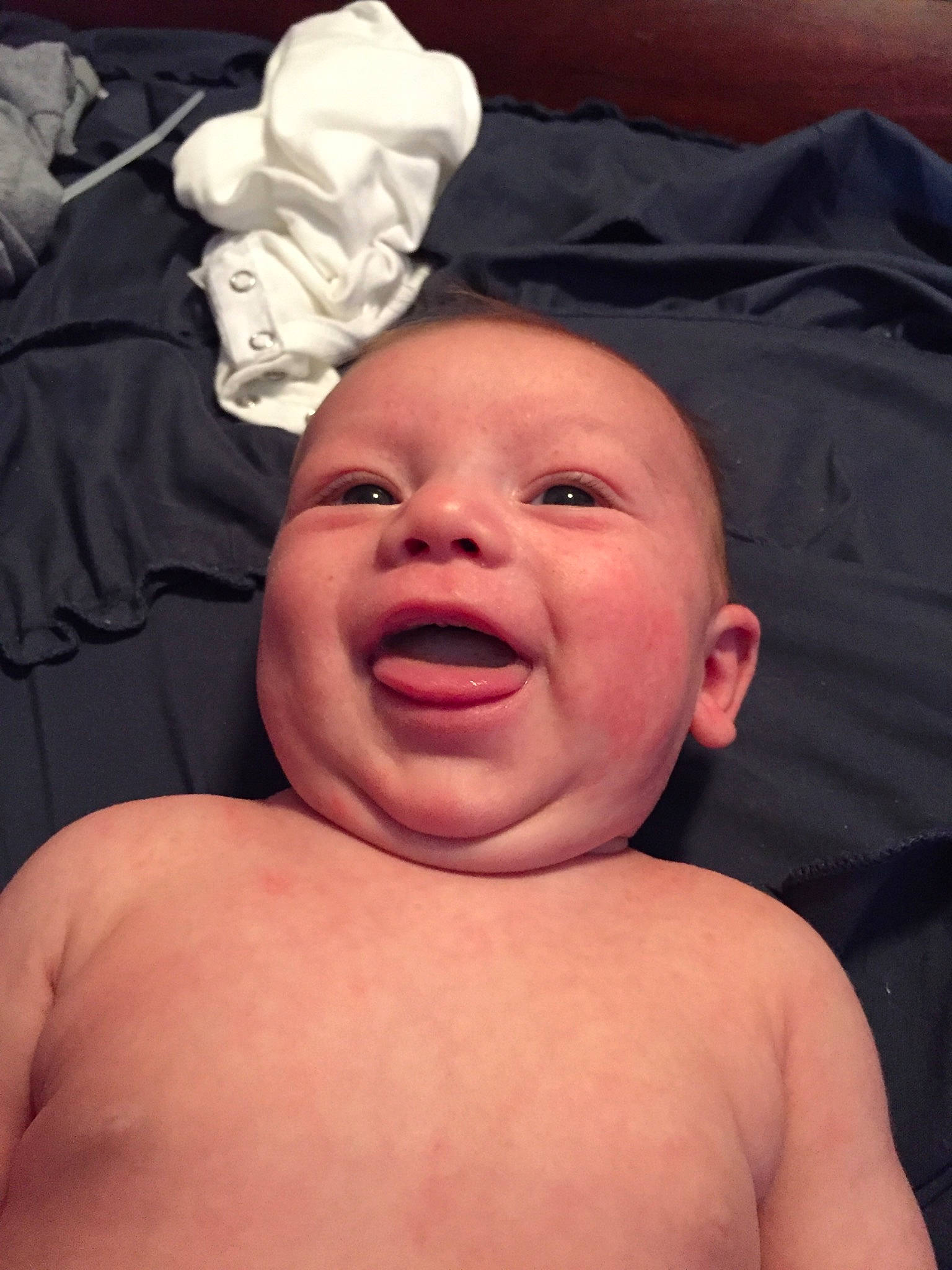 Leeland joined the competition — help win amazing prizes! baby, baby_making_funny_faces, birth, cheek, child, chin, face, facial_expression, forehead, head, laugh, lip, mouth, muscle, neck, person, skin, smile, toddler