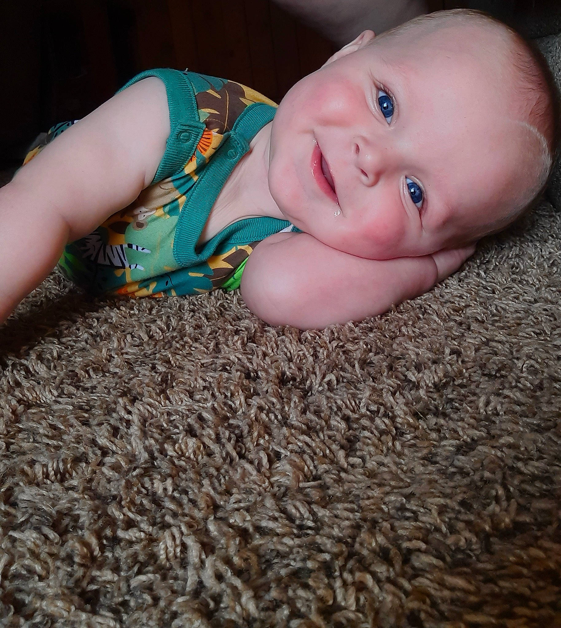 Lukas joined the competition — help win amazing prizes! baby, baby_toddler_clothing, cheek, child, chin, comfort, eye, finger, flash_photography, flooring, fun, happy, iris, joy, mouth, nail, nose, pattern, person, skin