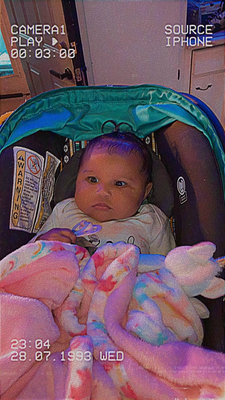 Jazlynn is registered to the contest to win money with this photo: baby, baby_products, baby_toddler_clothing, cheek, child, comfort, eye, eyebrow, eyelash, fun, head, iris, linens, mouth, person, pink, room, sitting, skin, toddler