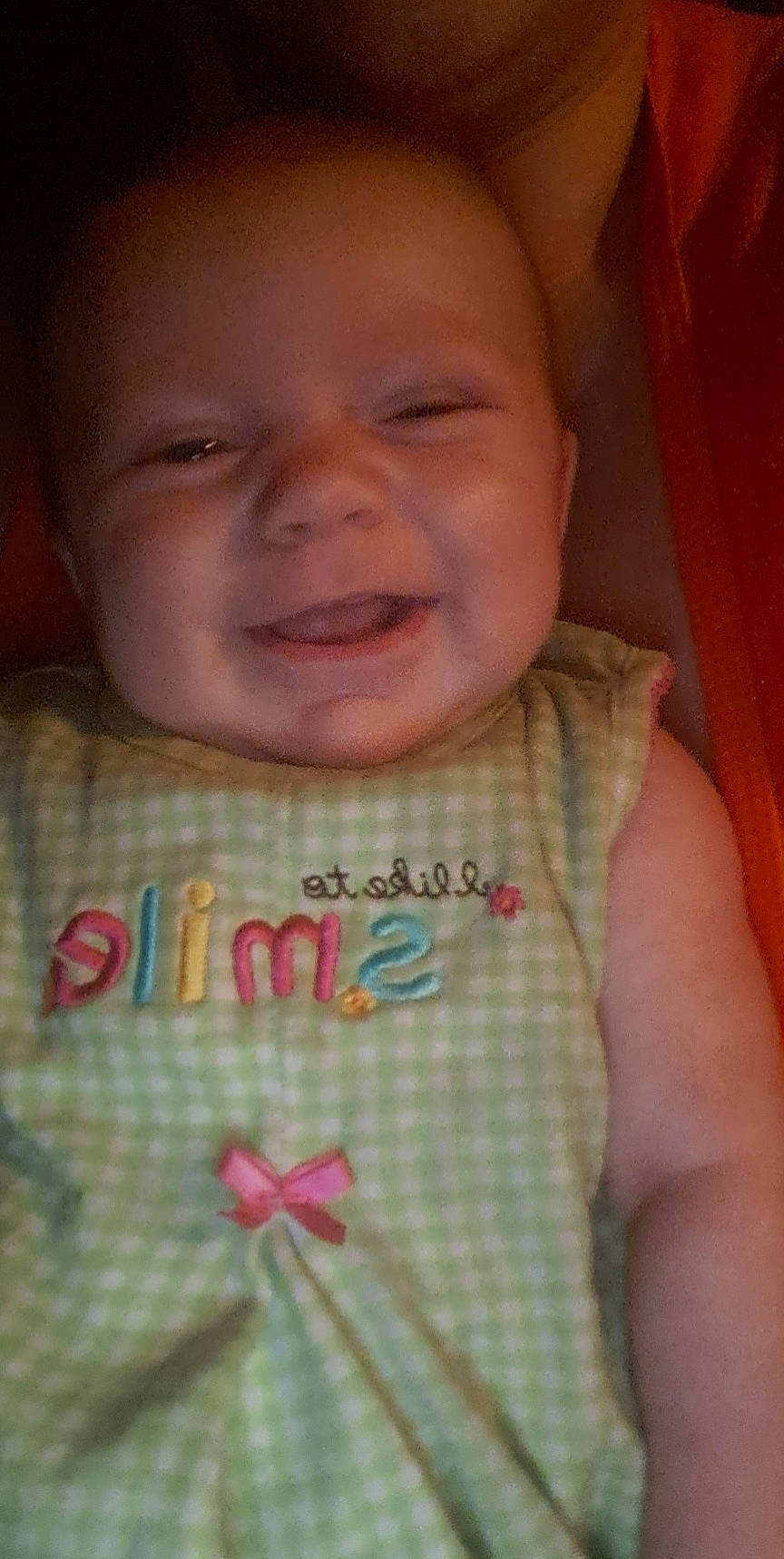 Alora is registered to the contest to win money with this photo: baby, baby_toddler_clothing, cheek, chin, eye, eyebrow, eyelash, face, forehead, hair, head, human_body, iris, lip, mouth, neck, nose, person, skin, sleeve