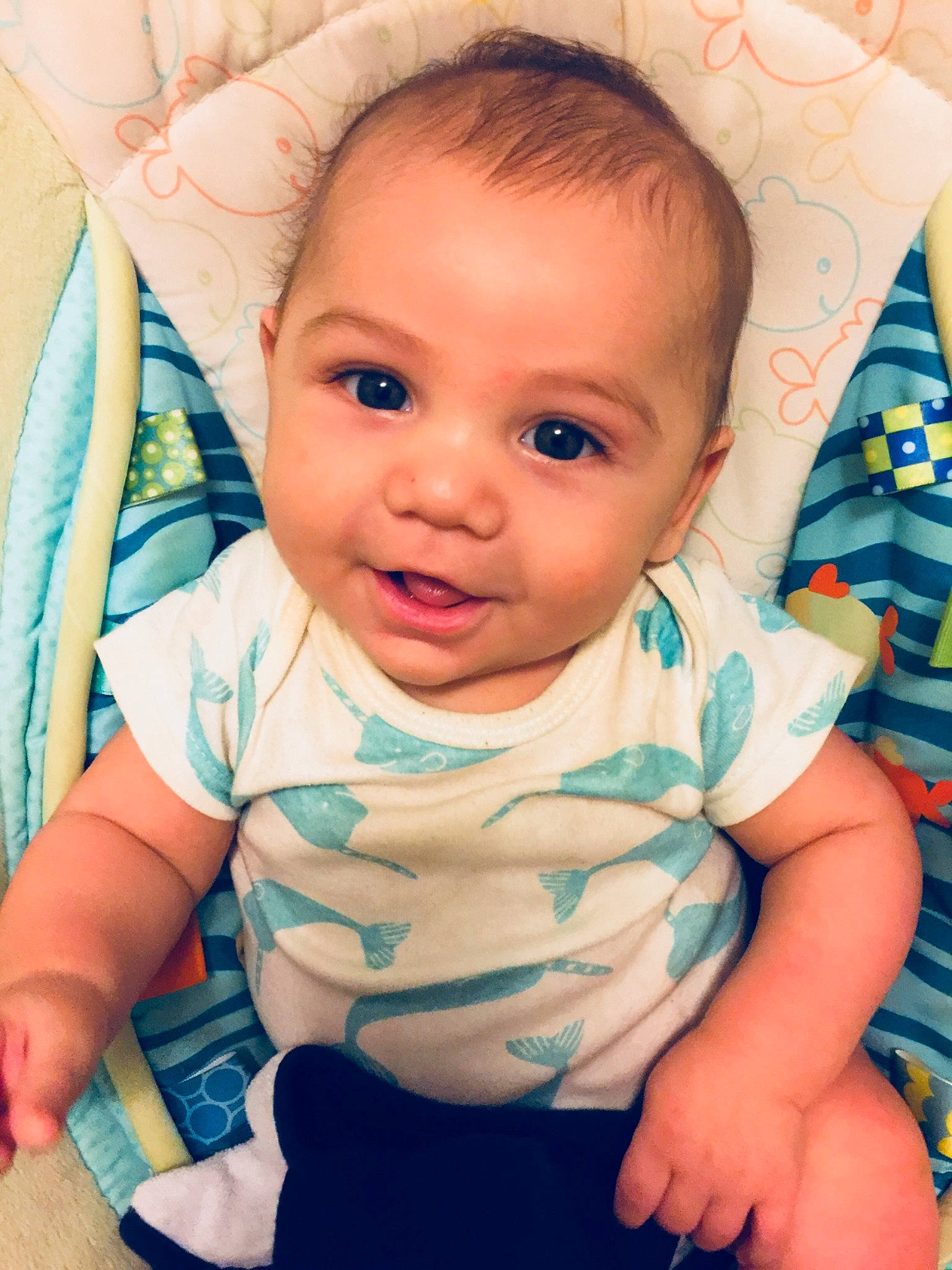 Tripp is registered to the contest to win money with this photo: boy, cheek, child, day, eye, face, finger, girl, hand, happiness, head, headwear, infant, iris, mouth, nose, person, product, sitting, skin