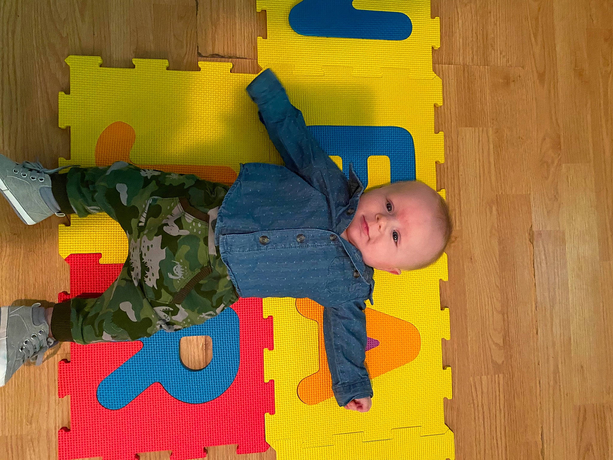 Cayton joined the competition — help win amazing prizes! art, baby_products, baby_toys, child, person, play, playmat, product, textile, toddler, toy, yellow