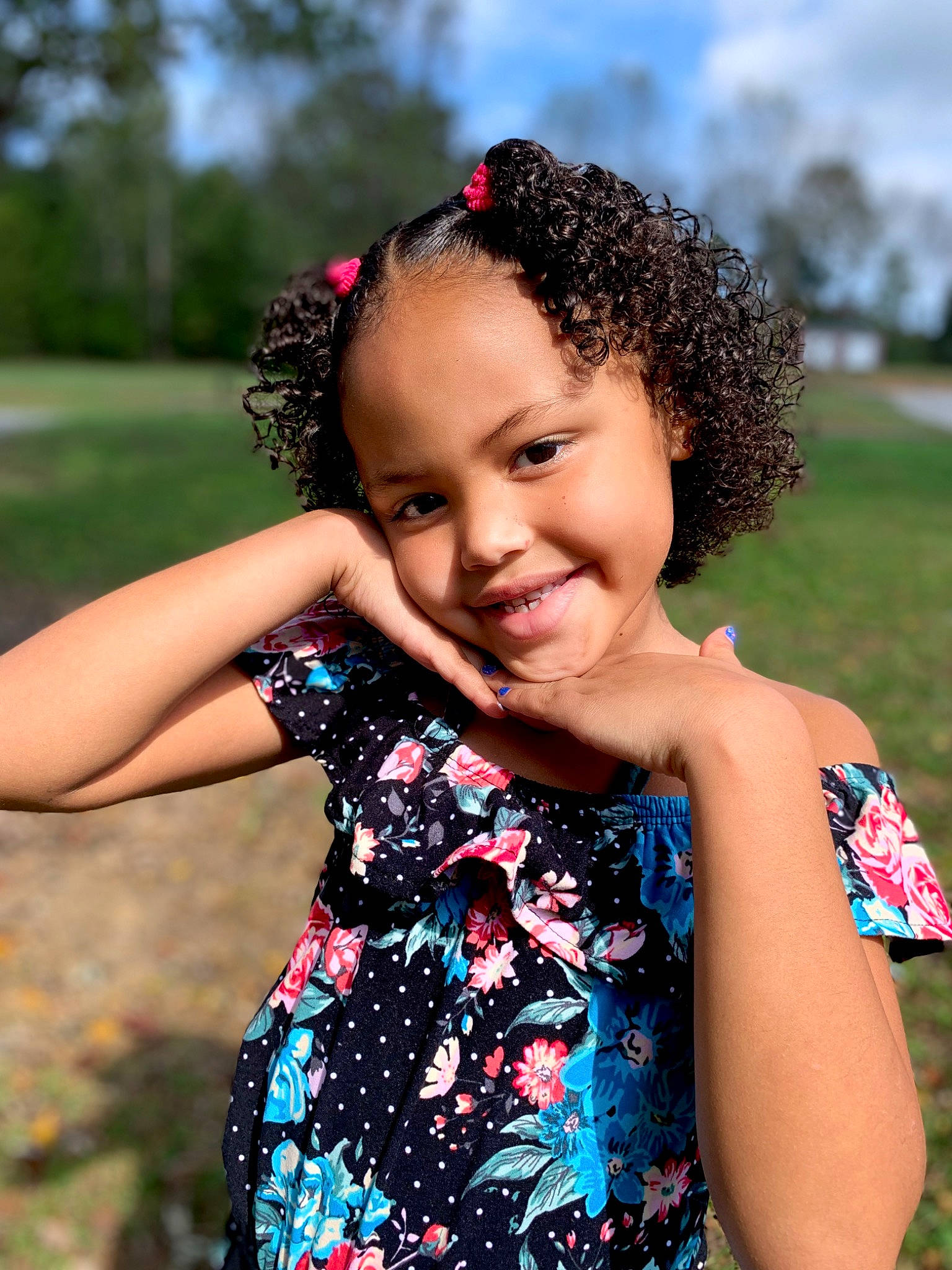 Kaelyn joined the competition — help win amazing prizes! arm, day_dress, dress, eye, flash_photography, grass, happy, iris, joy, leisure, lip, neck, people_in_nature, person, pink, plant, red, shoulder, skin, smile