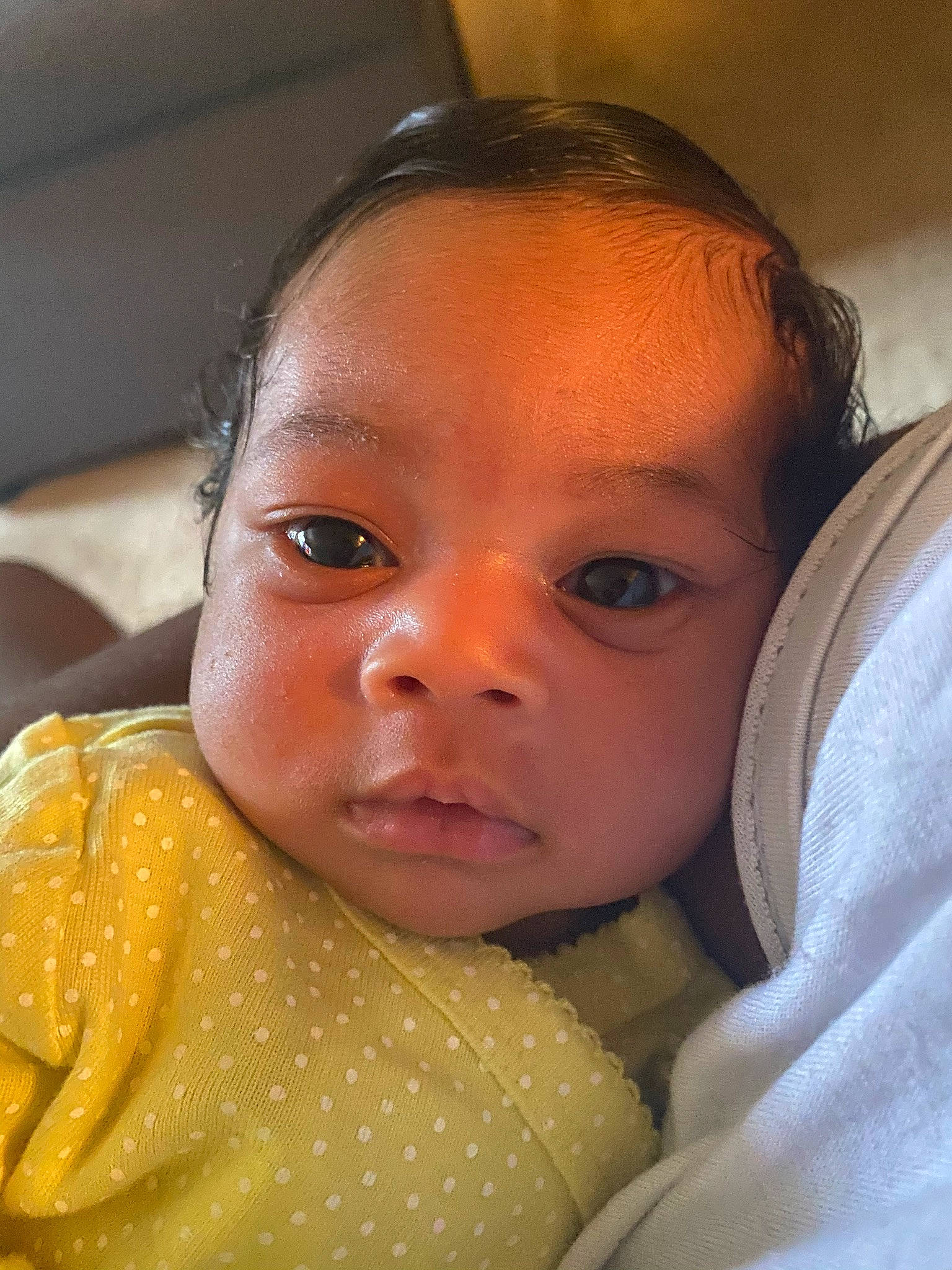 Kehlani is registered to the contest to win money with this photo: baby, baby_toddler_clothing, cheek, child, chin, comfort, eye, eyebrow, eyelash, face, forehead, iris, lip, nose, organ, person, skin, toddler