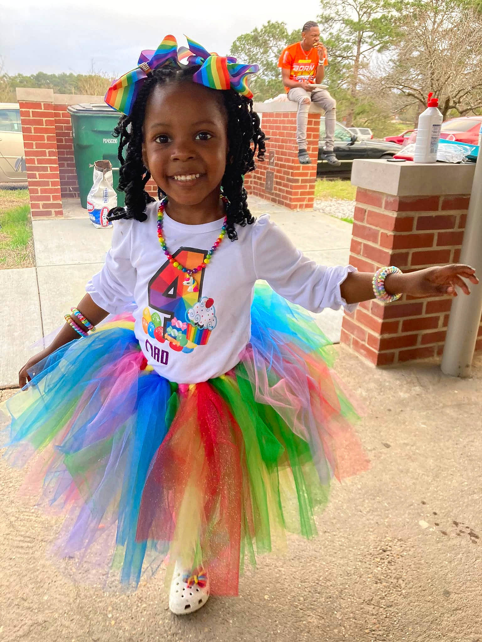 Madisynn joined the competition — help win amazing prizes! baby_toddler_clothing, child, costume, electric_blue, entertainment, event, fashion_accessory, festival, fun, happy, joy, leisure, magenta, performing_arts, person, pink, public_event, sky, smile, toddler
