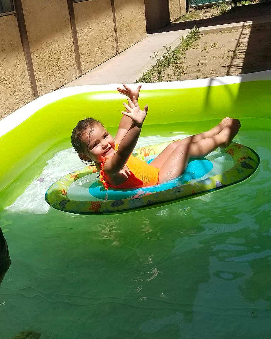 Raine joined the competition — help win amazing prizes! amusement_park, fun, games, inflatable, joy, leisure, nonbuilding_structure, park, person, recreation, summer, swimming_pool, tubing, vacation, water_park