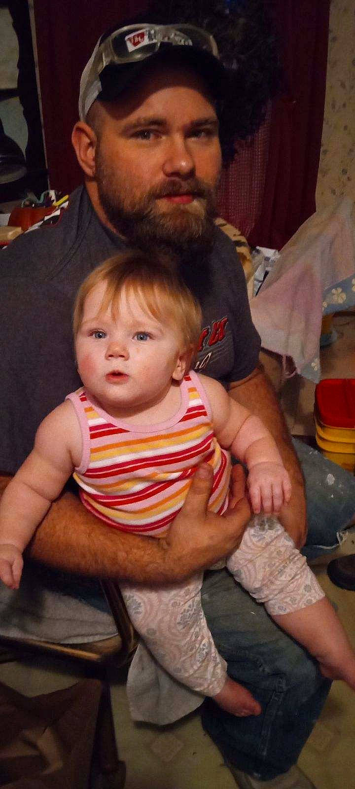 Ember joined the competition — help win amazing prizes! baby, beard, cheek, child, chin, eye, facial_expression, finger, fun, hair, hairstyle, happy, headwear, human, human_body, interaction, lap, mouth, nose, organ