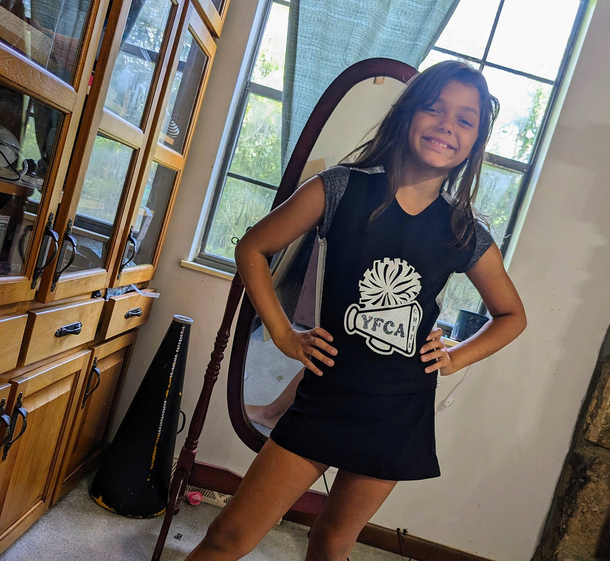Layla joined the competition — help win amazing prizes! bag, black_hair, fashion_design, happy, human_leg, joint, joy, knee, leg, long_hair, luggage_and_bags, neck, person, shoulder, sleeve, sleeveless_shirt, smile, t_shirt, thigh, trunk