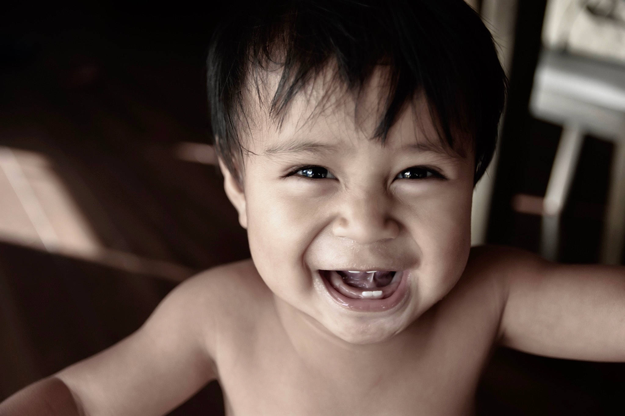 Joaquin joined the competition — help win amazing prizes! baby, beauty, black, black_and_white, cheek, child, chin, eye, face, facial_expression, head, joy, monochrome, nose, organ, person, photograph, skin, smile, snapshot