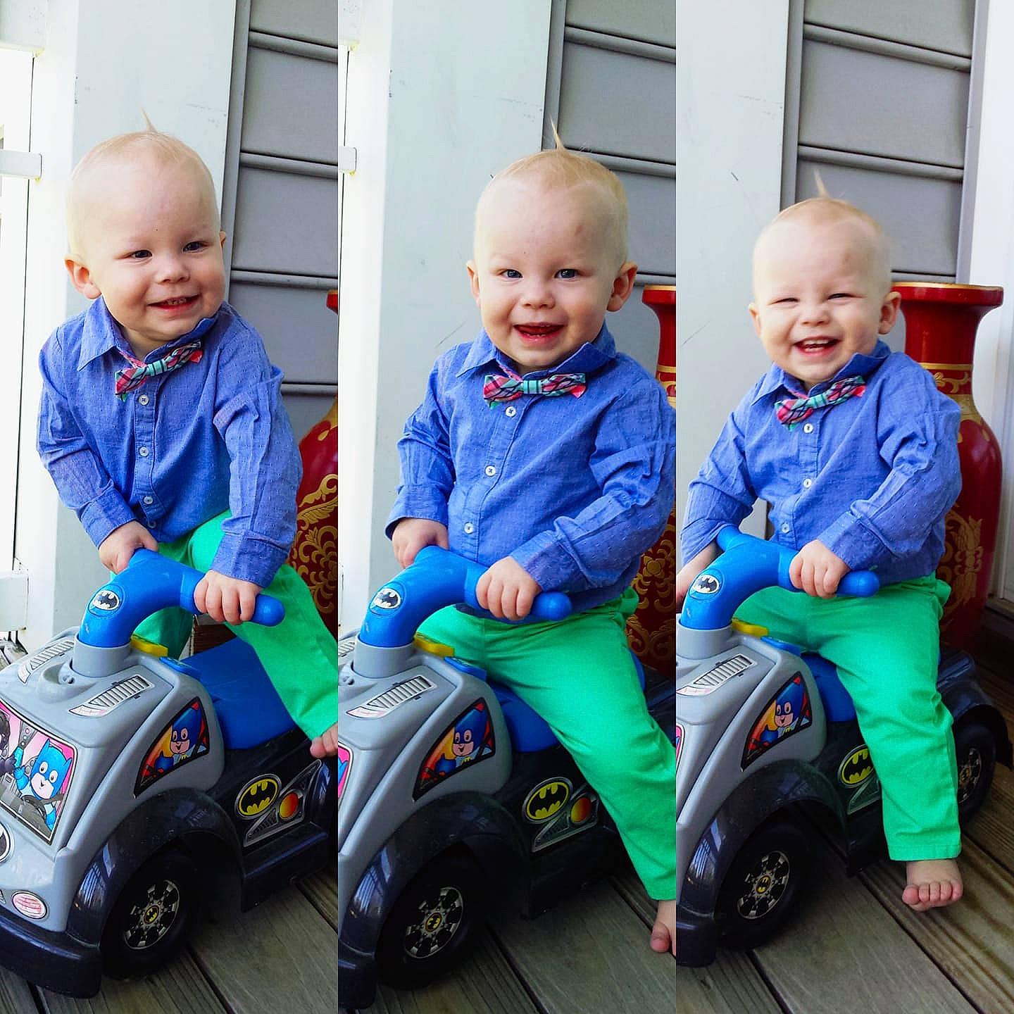 Curtis joined the competition — help win amazing prizes! baby_carriage, baby_products, blue, boy, car, child, fun, joy, outerwear, person, play, product, toddler, vehicle