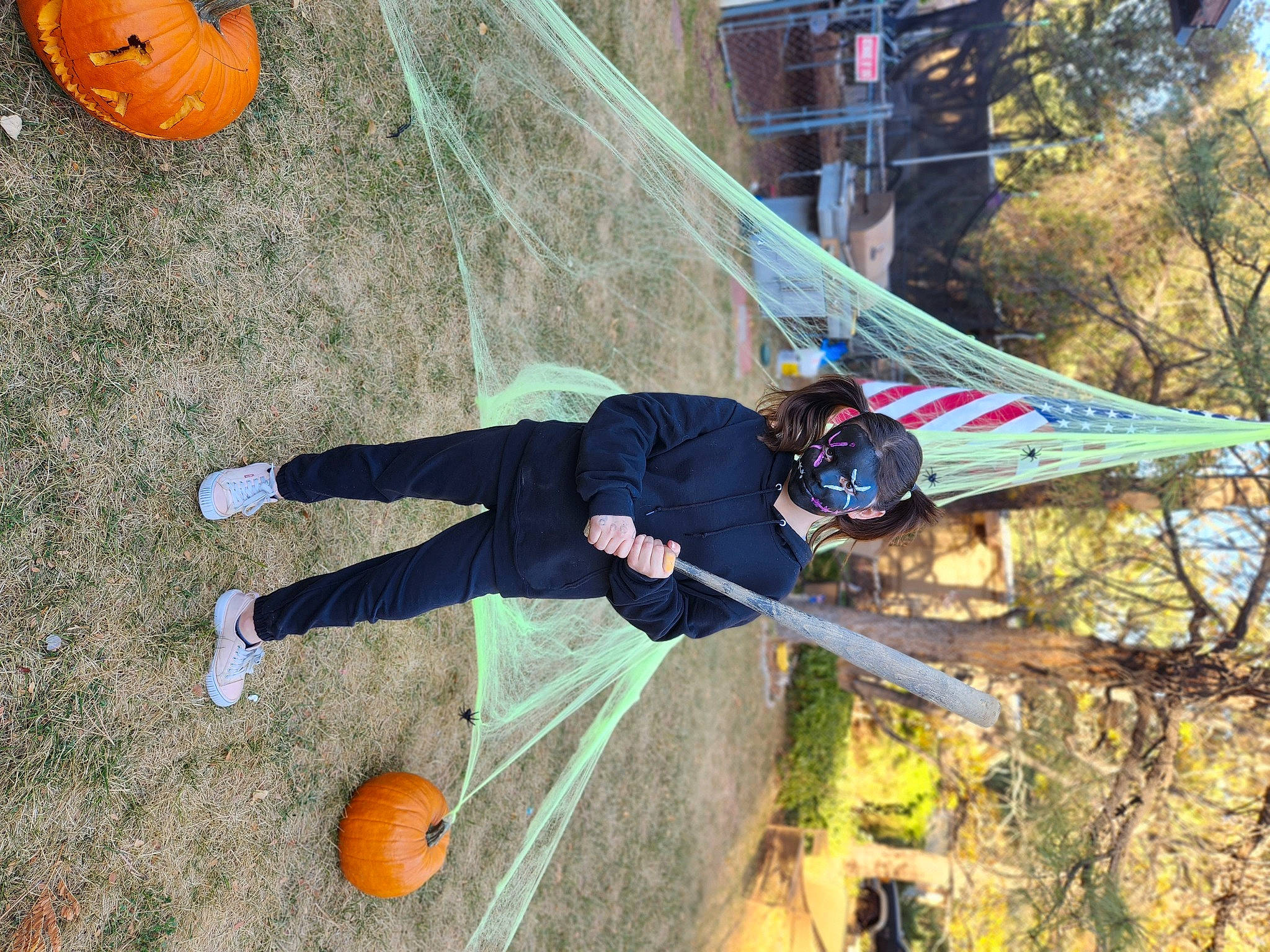 Brylee Garcia joined the competition — help win amazing prizes! aerialist, ball, basketball, calabaza, cucurbita, fun, gourd, grass, leisure, person, plant, pole, pumpkin, recreation, rope, soil, sports, sports_equipment, tree, winter_squash