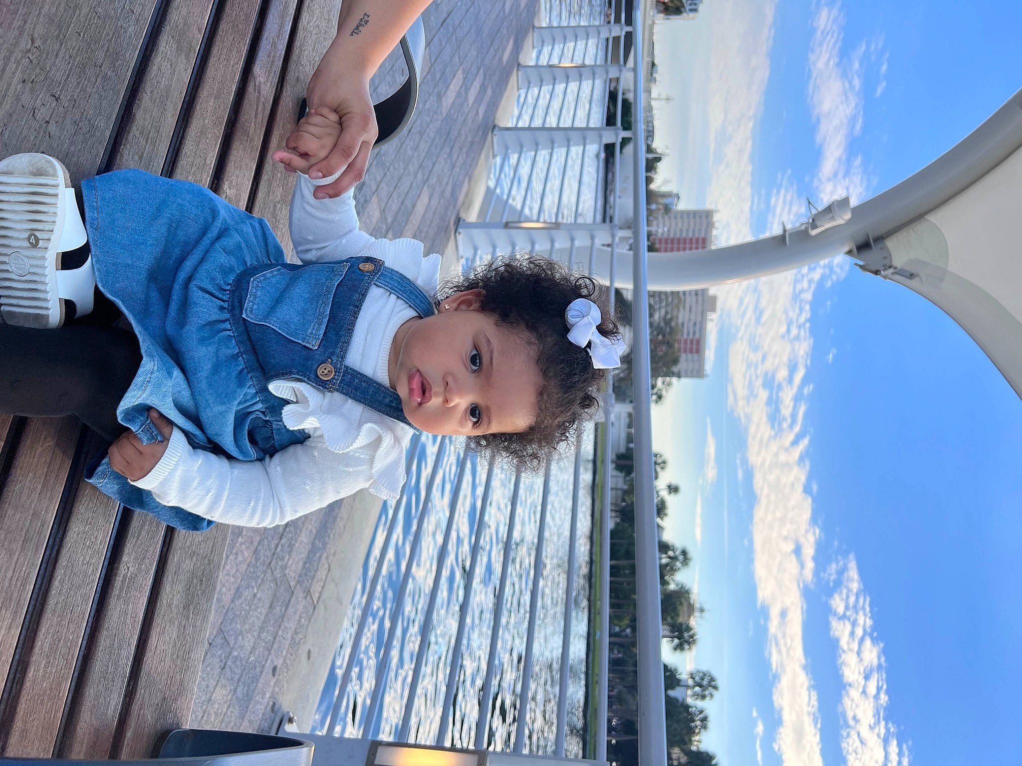 Meghan joined the competition — help win amazing prizes! azure, blue, cloud, electric_blue, fun, happy, leisure, pedestrian, person, sandal, sky, toddler, travel, walking_shoe, water, world