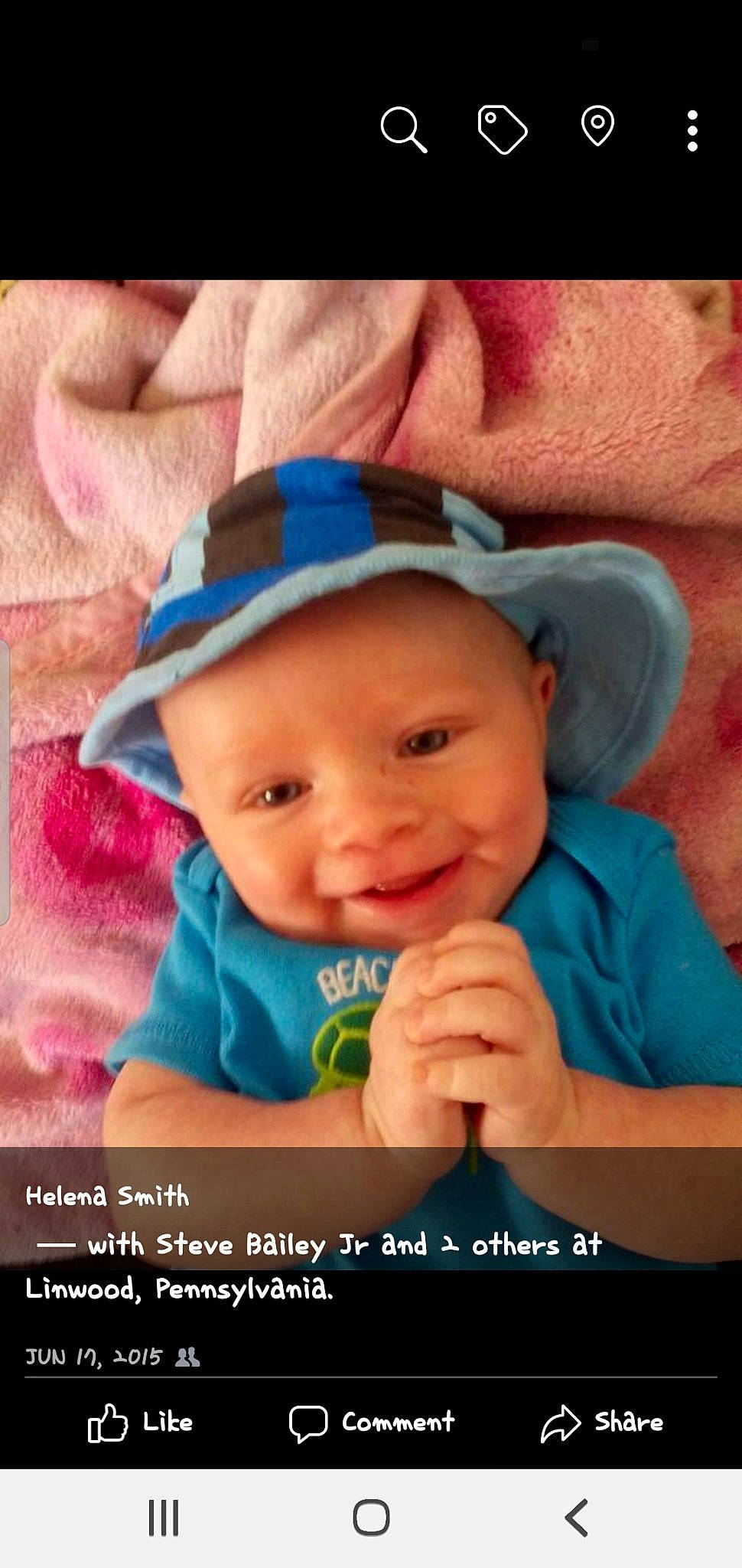 Lukas joined the competition — help win amazing prizes! baby, baby_making_funny_faces, cheek, child, facial_expression, finger, font, hand, happy, head, headgear, human, mouth, nose, person, photo_caption, photography, product, skin, smile