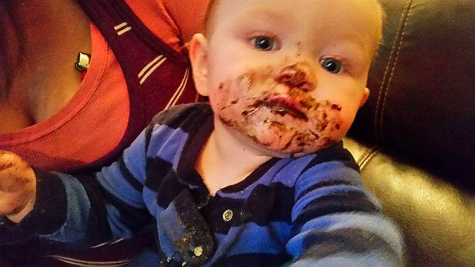 Lukas is registered to the contest to win money with this photo: baby, cheek, child, chin, ear, eye, face, forehead, head, human, jaw, mouth, nose, person, photography, selfie, skin, smile, toddler