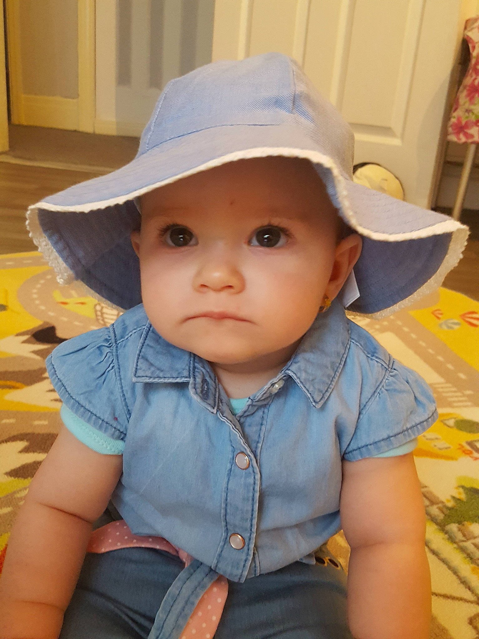 Carina joined the competition — help win amazing prizes! baby, child, clothing, fashion_accessory, hat, headgear, headwear, person, skin, sun_hat, toddler