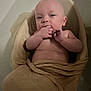 Brayden is registered to the contest to win money with this photo: baby, infant, child, bath, water, skin, cloth, wrapped, naked, hand, face, head, eyes, fingers, cute, toddler, newborn, lying, relaxed, indoors