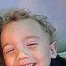 Aiden joined the competition — help win amazing prizes! child, toddler, smiling, curly_hair, face, happy, indoor, portrait, closeup, person, head, light_skin, casual_clothing, cute, young_child, expression, joy, human, baby, cheerful