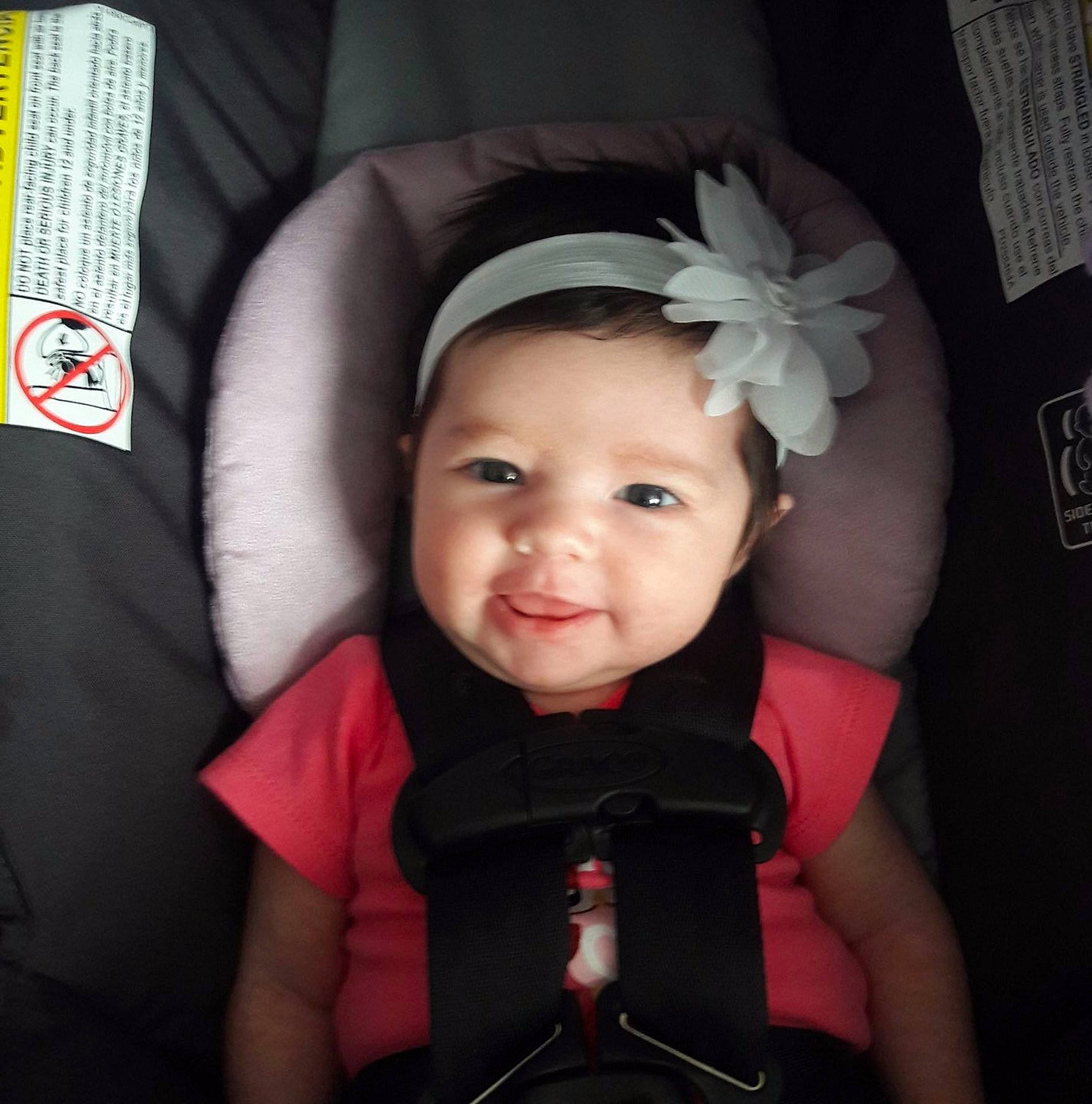 Violet joined the competition — help win amazing prizes! black, child, day, dress, facial_expression, head, infant, person, portrait, skin, smile, toddler