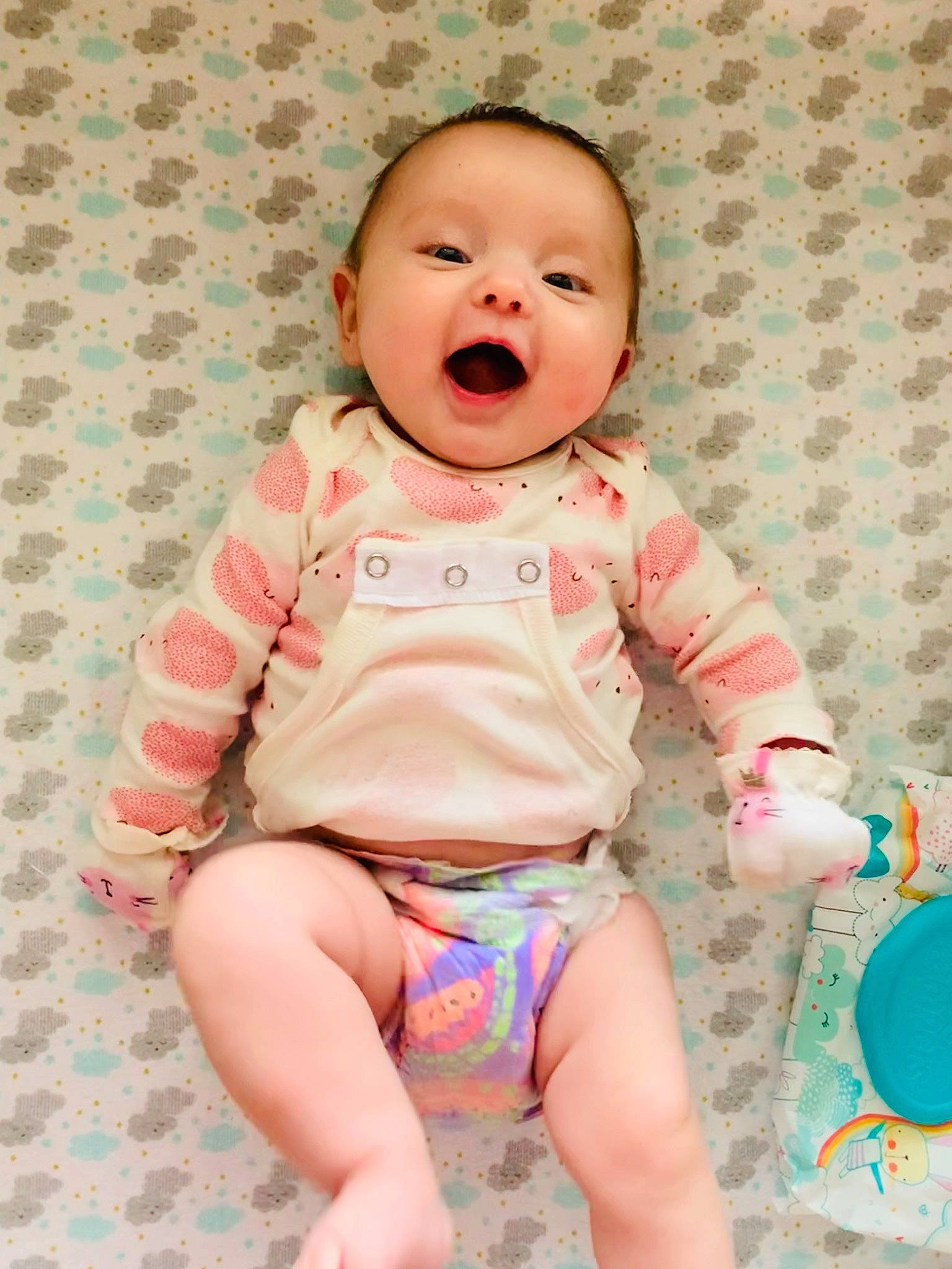 Stormy is registered to the contest to win money with this photo: baby, baby_toddler_clothing, beauty, cheek, child, person, pink, skin, sleeve, smile, toddler