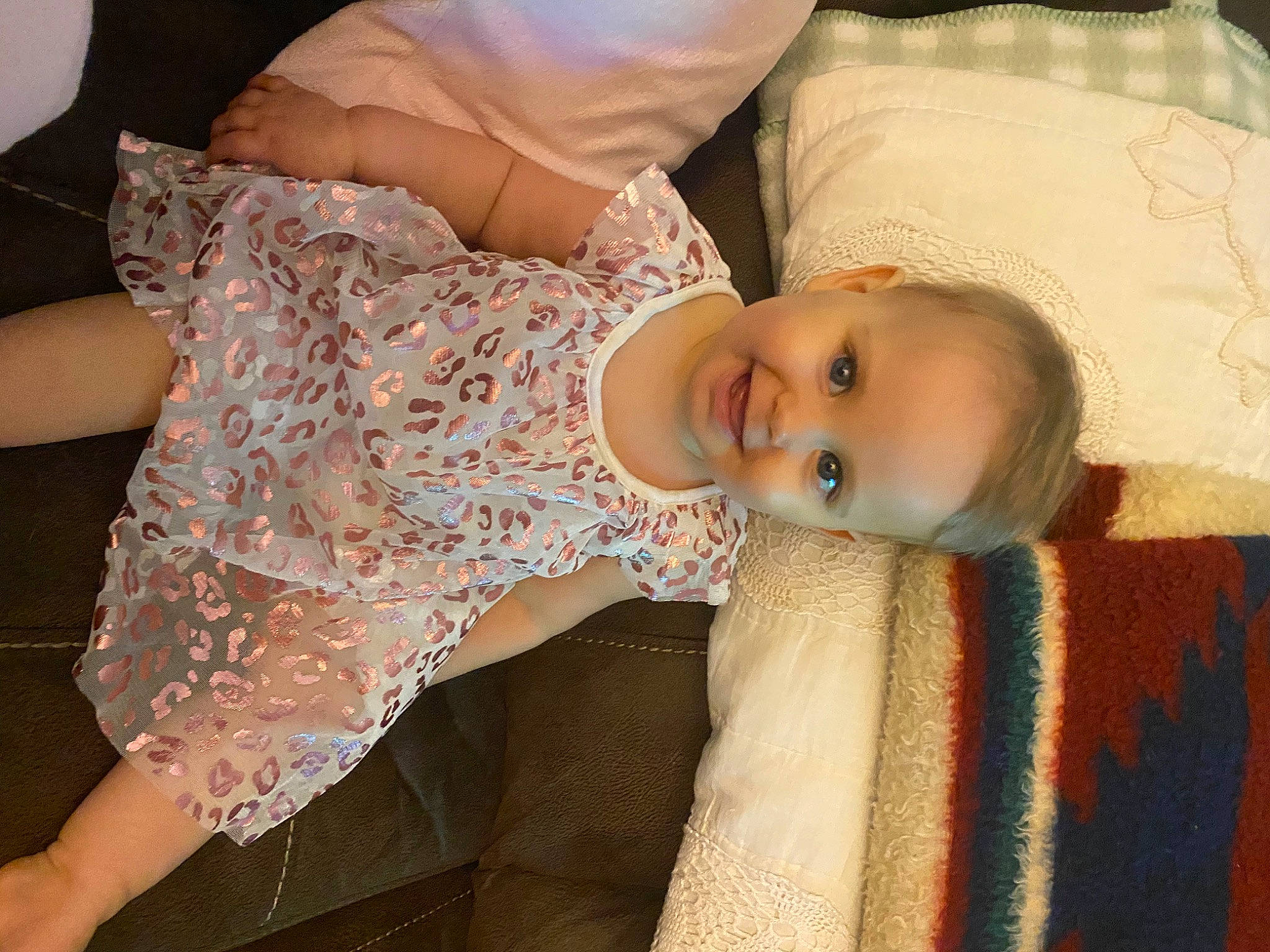 Everleigh Grace is registered to the contest to win money with this photo: baby, child, joy, person, textile, toddler