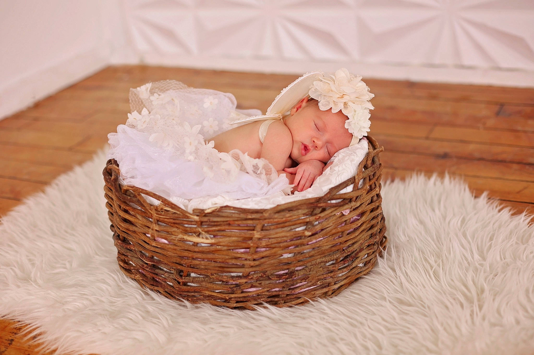 Emersyn joined the competition — help win amazing prizes! baby, baby_products, basket, bridal_accessory, comfort, event, fashion_accessory, hair_accessory, happy, hardwood, hat, headpiece, headwear, infant_bed, linens, person, sitting, storage_basket, toddler, wedding_ceremony_supply