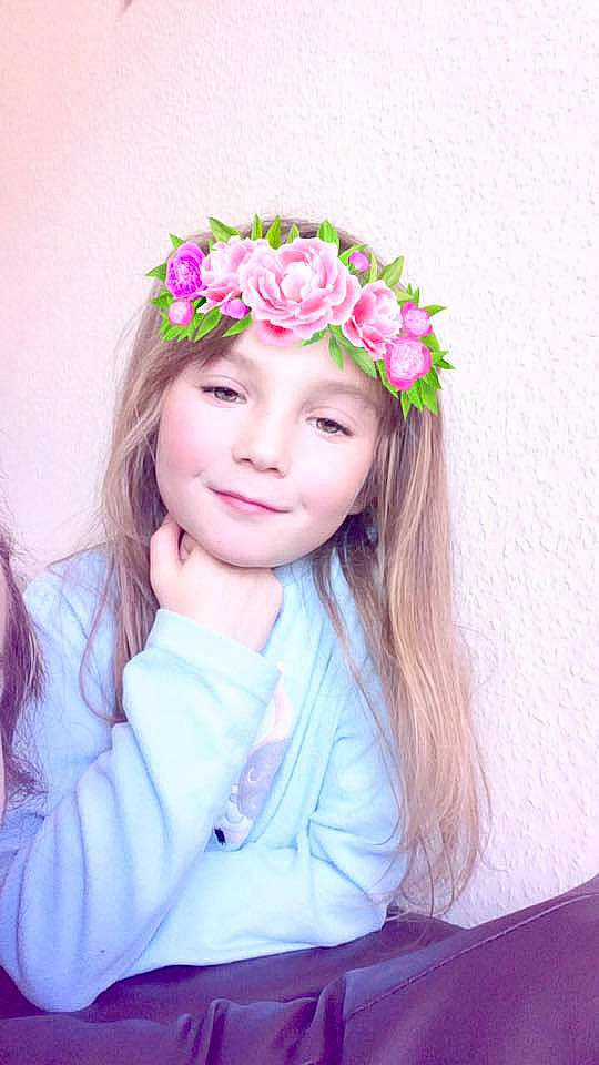Jessika joined the competition — help win amazing prizes! beauty, brown_hair, child, child_model, flower, girl, hair_accessory, hair_coloring, head, headband, headgear, headpiece, lavender, lilac, person, petal, pink, skin, smile