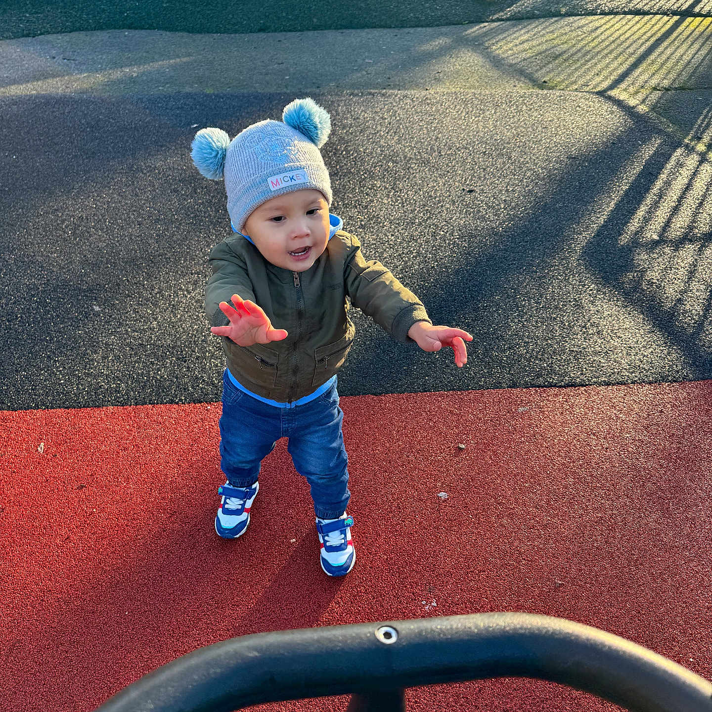 Matin joined the competition — help win amazing prizes! alloywheel, baby, baseballcap, beanie, bodypart, bonnet, cap, car, carwheel, city, clothing, coat, face, fence, finger, footwear, glove, grass, hand, handrail